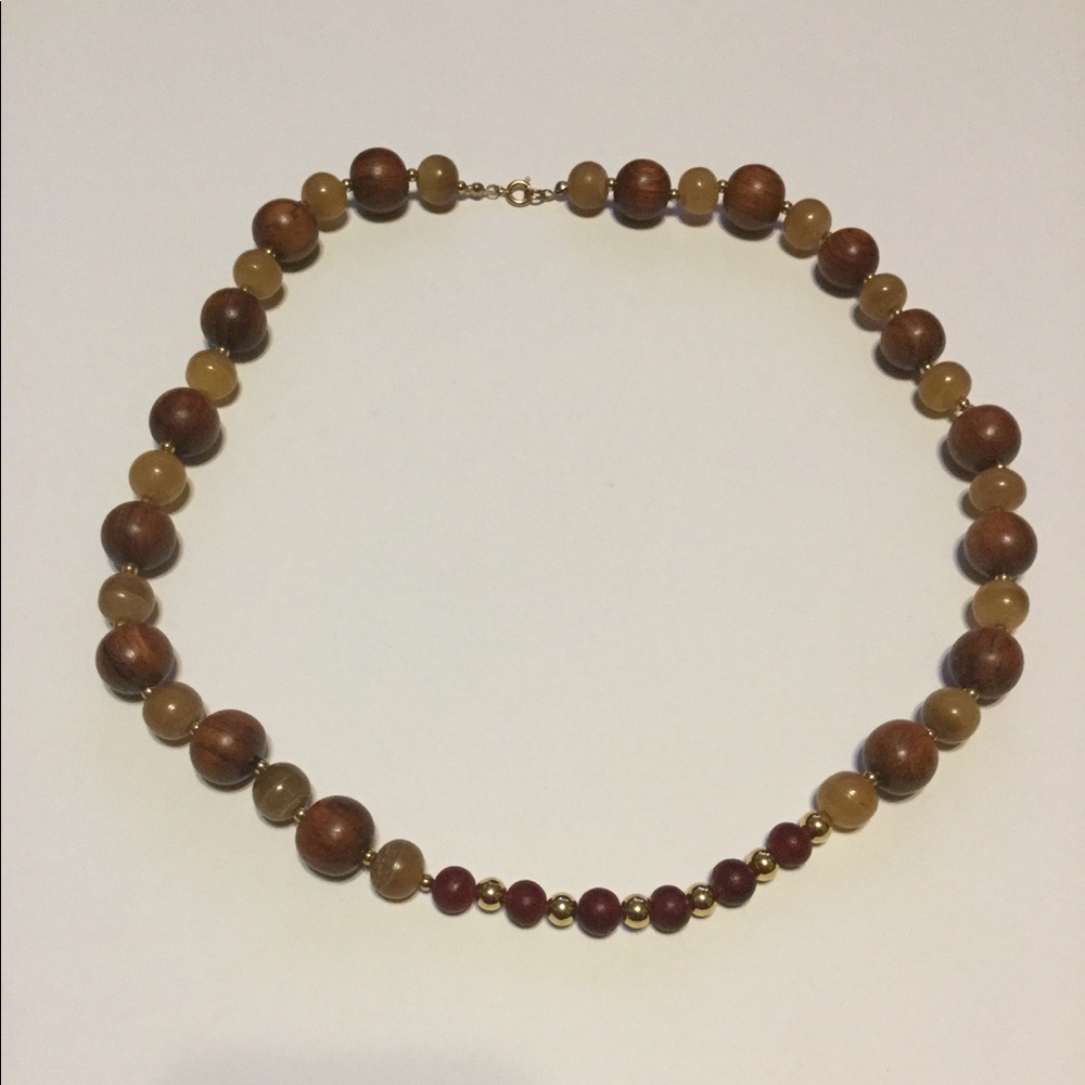 Vintage Safilo Group Demi Amber 23.5” Necklace